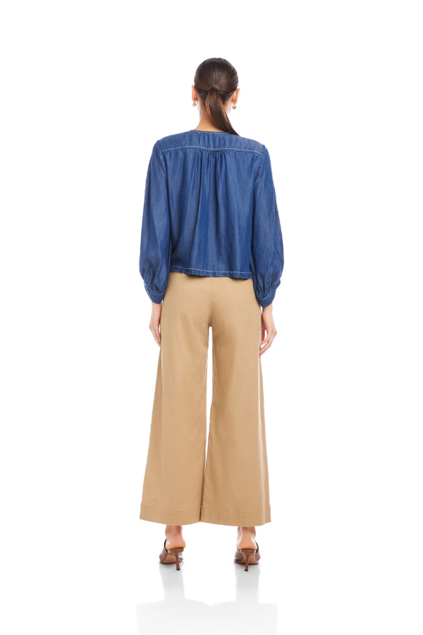 Cassie Lantern Sleeve Top