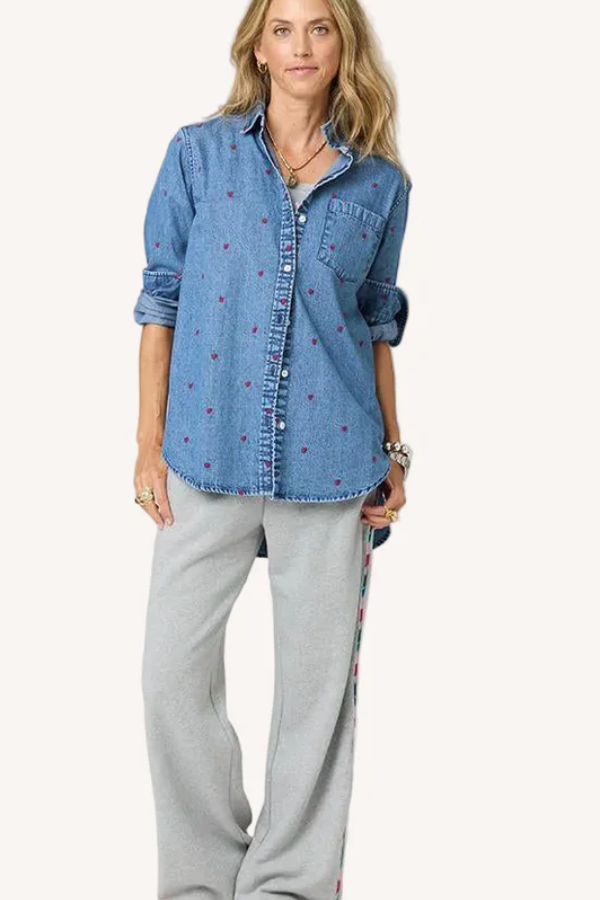 Mia Tiny Hearts Denim Shirt