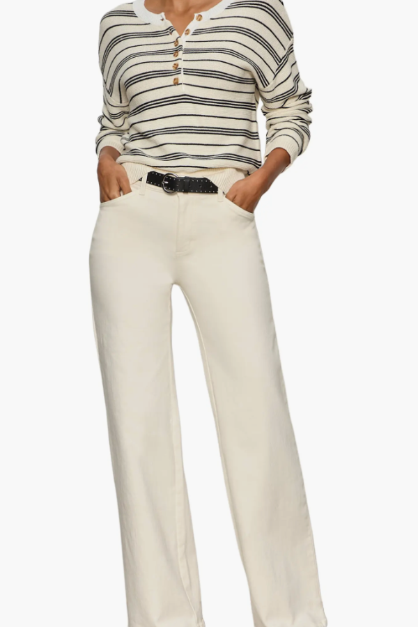 Striped Henley Sweater