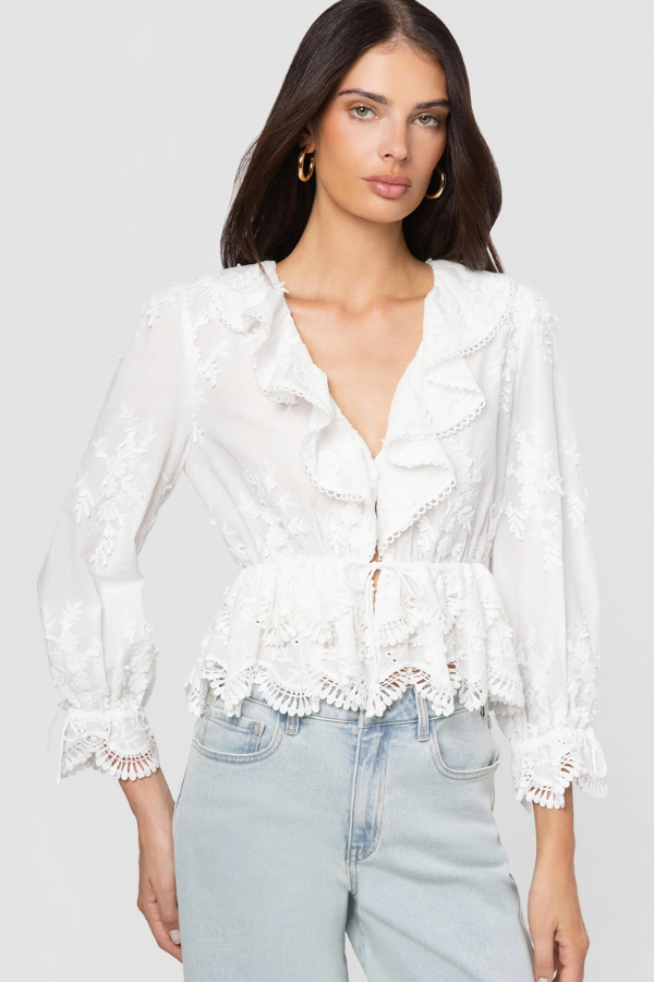 Kylie 3D Voile Blouse