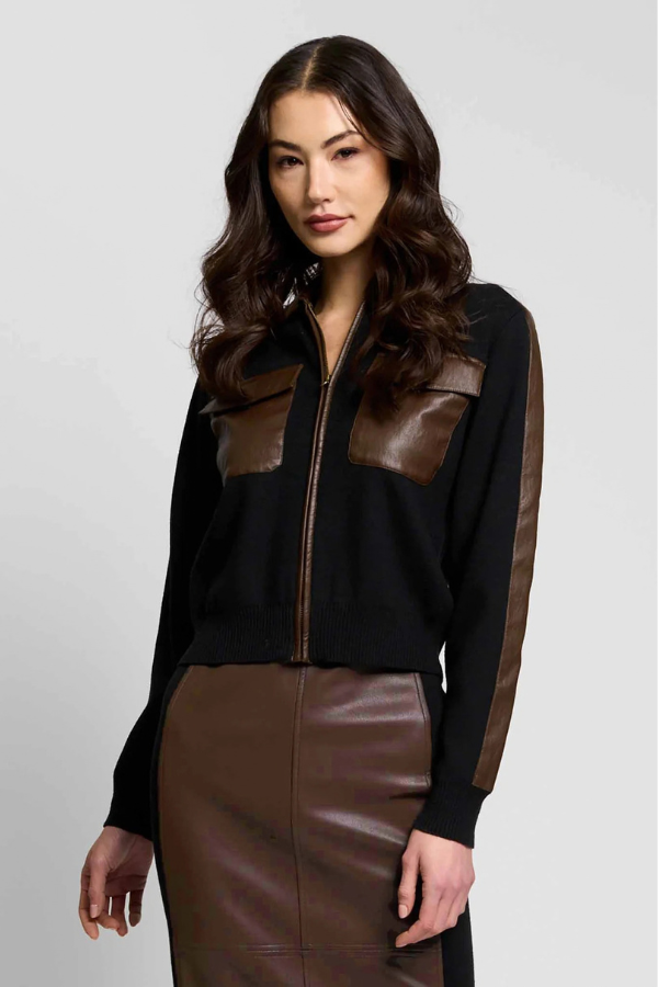 Avery Leather Sweater