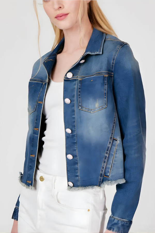Jkt W/Crystal Buttons