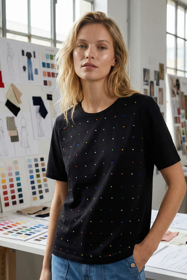 Tee W/Rhinestones
