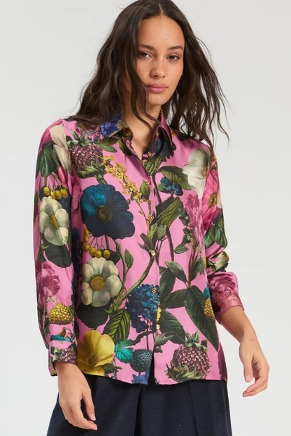 Floral Silk Blouse