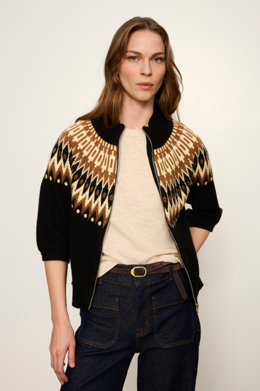 Fairisle Zip Up