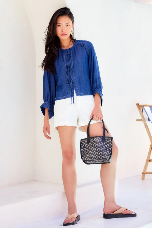 Cassie Lantern Sleeve Top