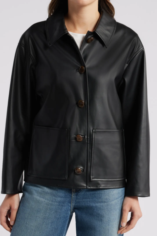 Jkt vegan leather jacket hotsell