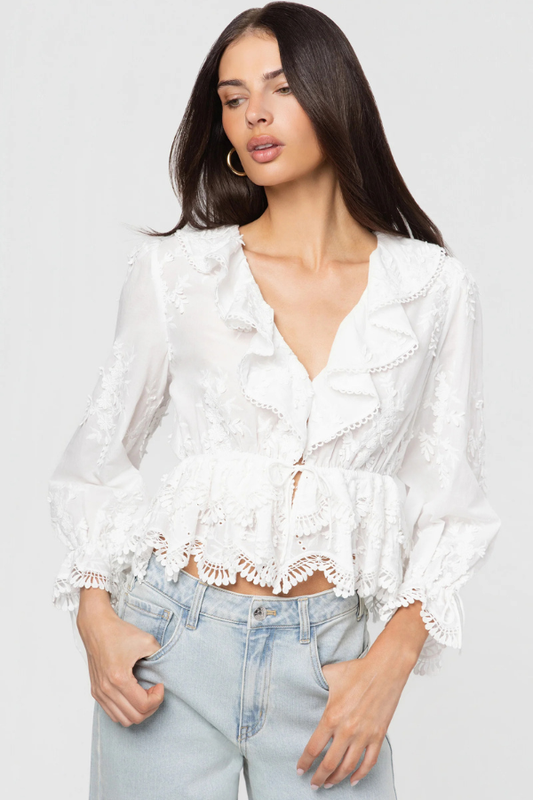 Kylie 3D Voile Blouse