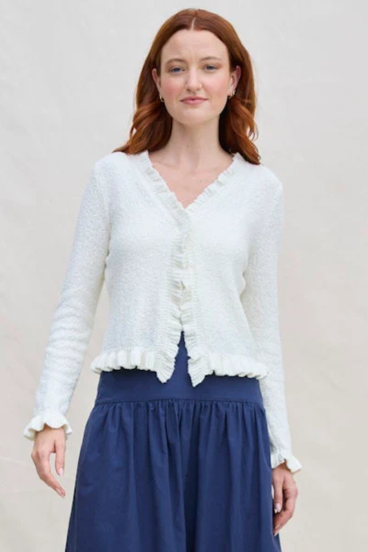 Ruffle Cardigan
