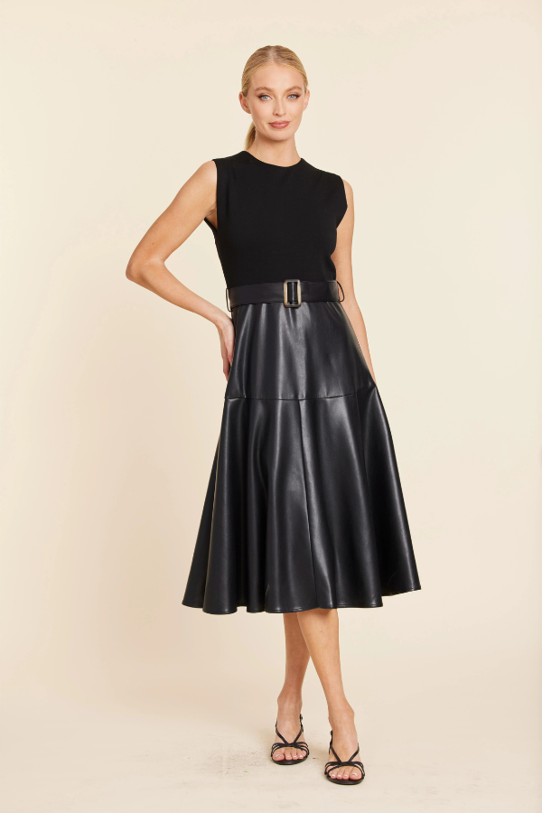 VL Full Circle Skirt Midi Dress