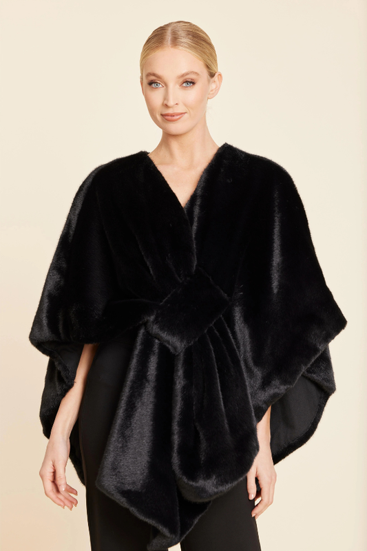 Faux Fur Cape