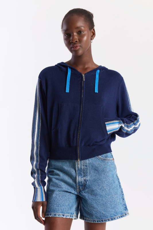 Geo Sleeved Hoodie
