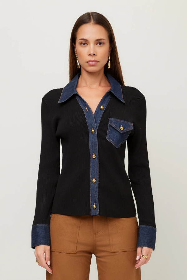 Denim Sweater