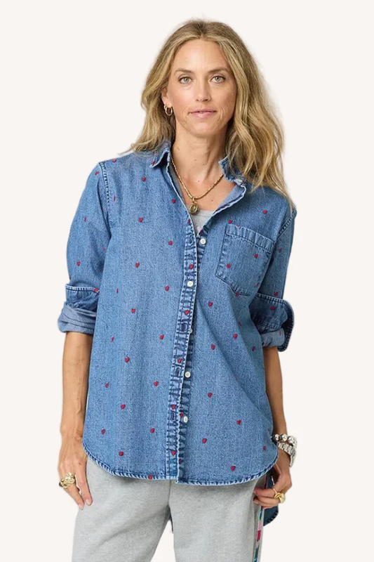 Mia Tiny Hearts Denim Shirt