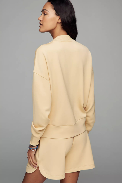 Reena Button Front Sweat