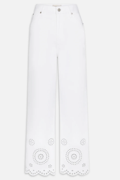 Eyelet Wide Jean