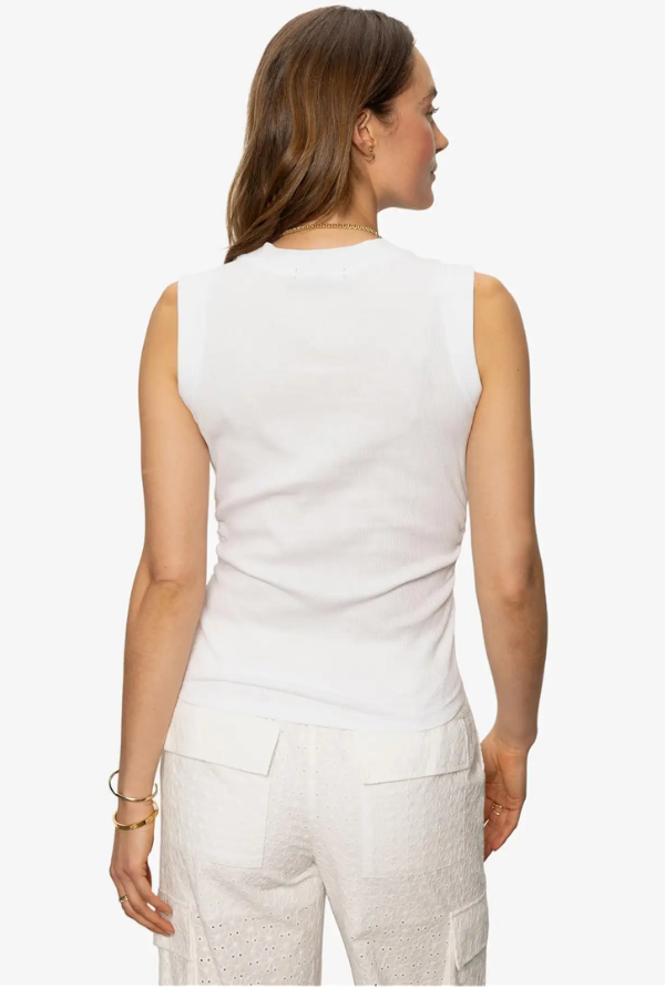 Ribbed Ruched tank
