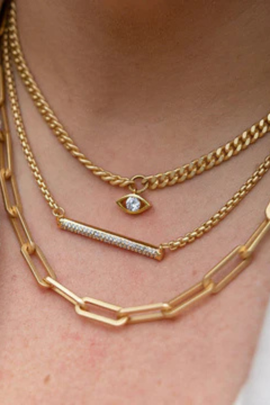 Gold Pave bar