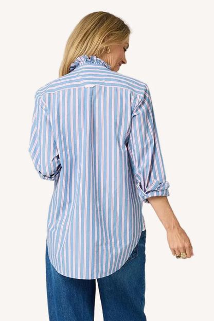 Mia Ruffle Stripe Shirt