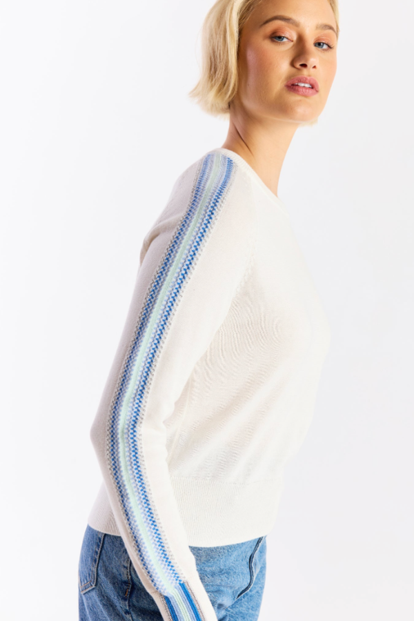 Geo Sleeve Crew