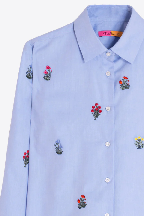Blouse W/Flowers