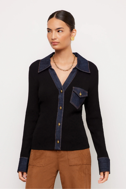 Denim Sweater