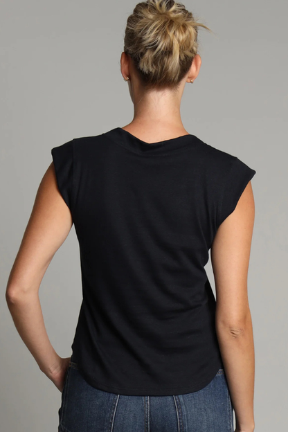 Slub V Neck Tee