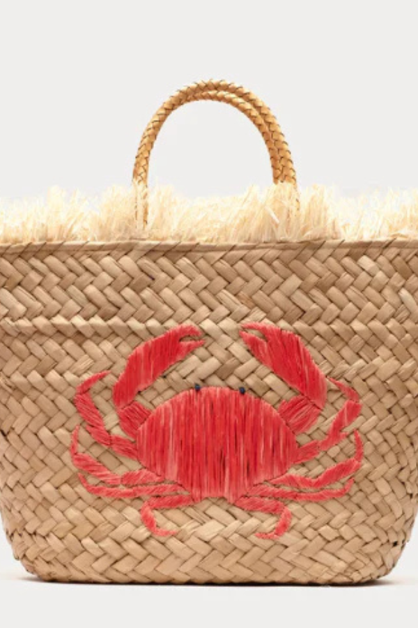 Embroidered Tote Crab