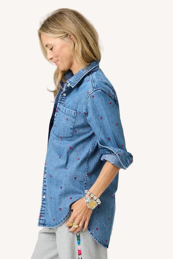 Mia Tiny Hearts Denim Shirt