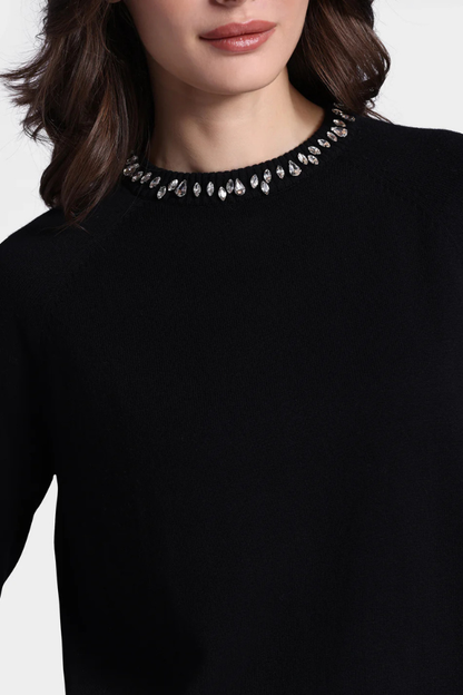 Raglan Crew Jewel Neck