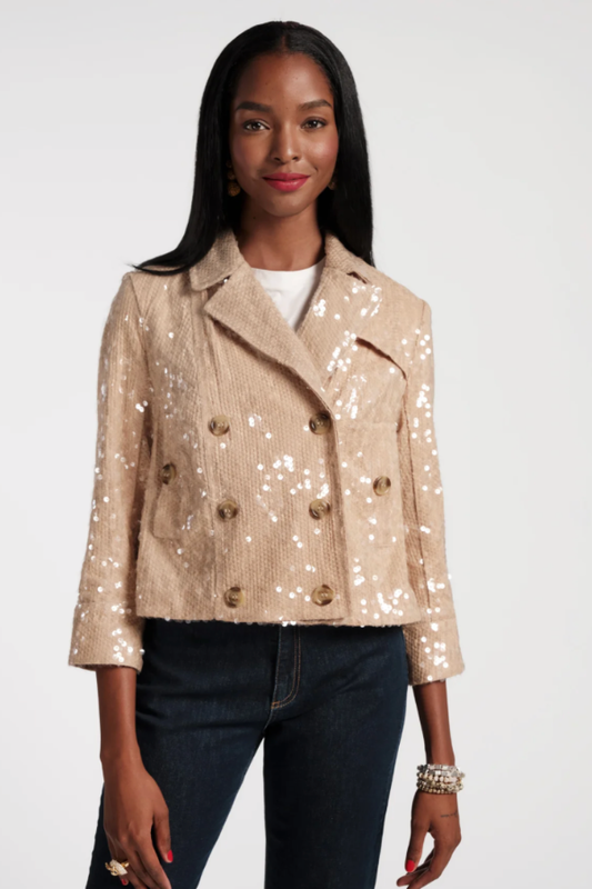 Sequin Moto Jkt