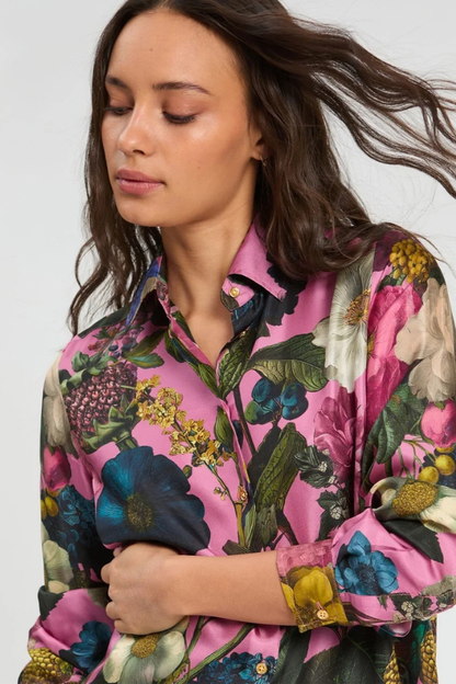 Floral Silk Blouse