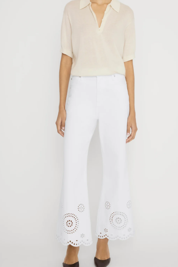 Eyelet Wide Jean