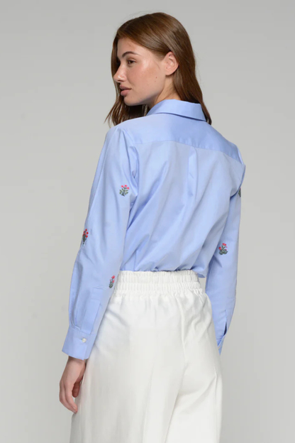 Blouse W/Flowers