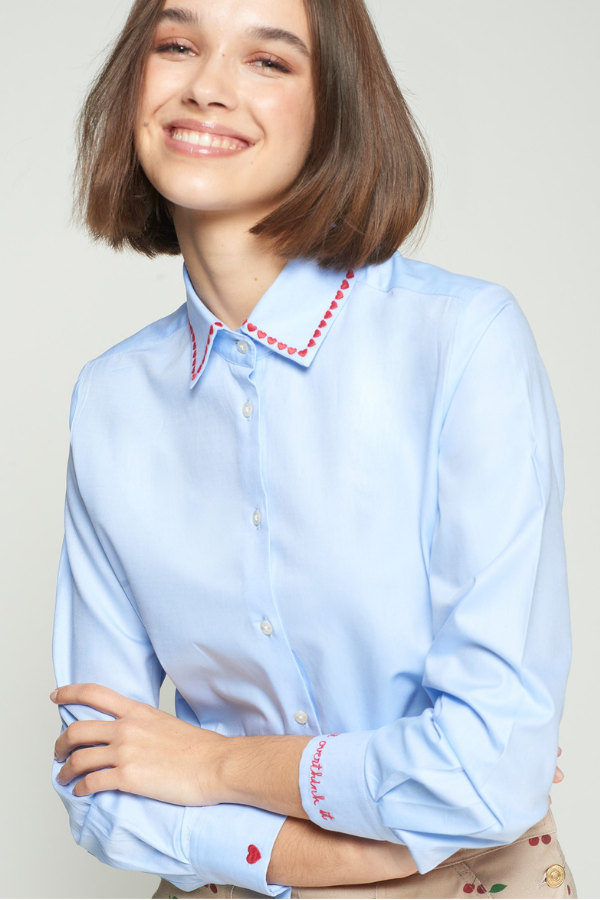Blouse W/Hearts