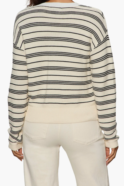 Striped Henley Sweater