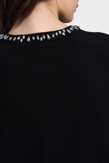 Raglan Crew Jewel Neck