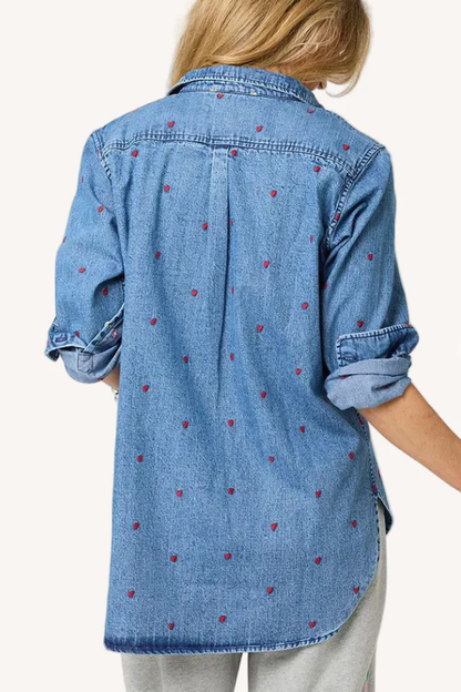 Mia Tiny Hearts Denim Shirt