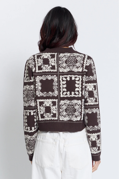 Wren Bandana Crew Cardigan