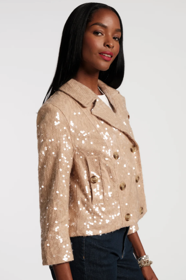 Sequin Moto Jkt