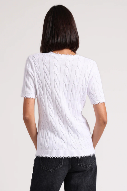 SS Cable Vneck