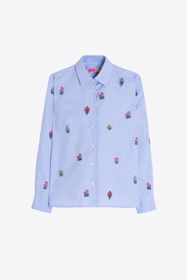 Blouse W/Flowers
