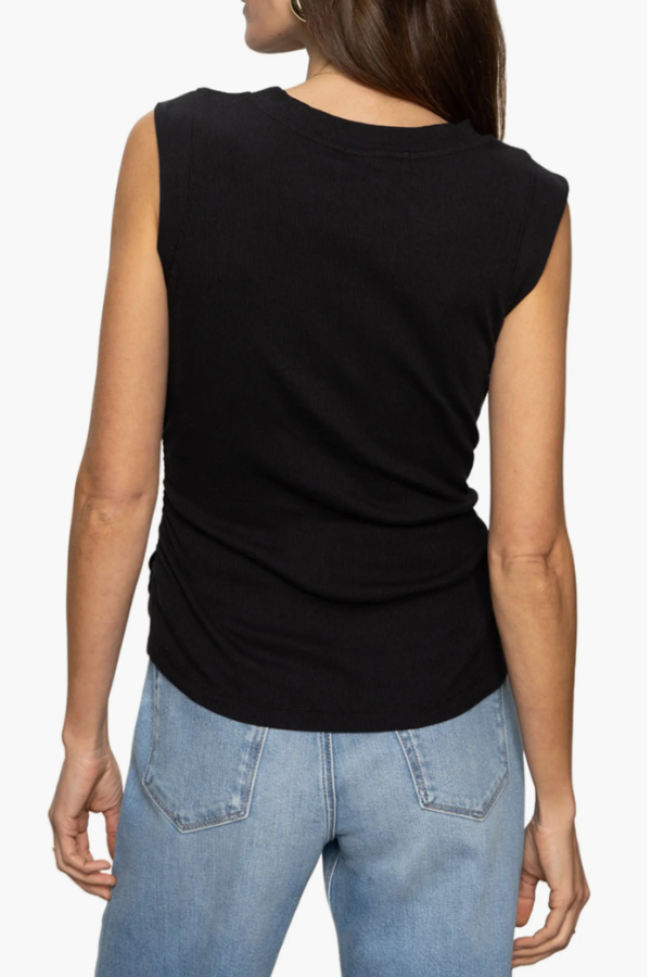 Ribbed Ruched tank