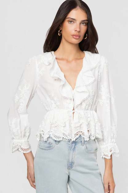 Kylie 3D Voile Blouse